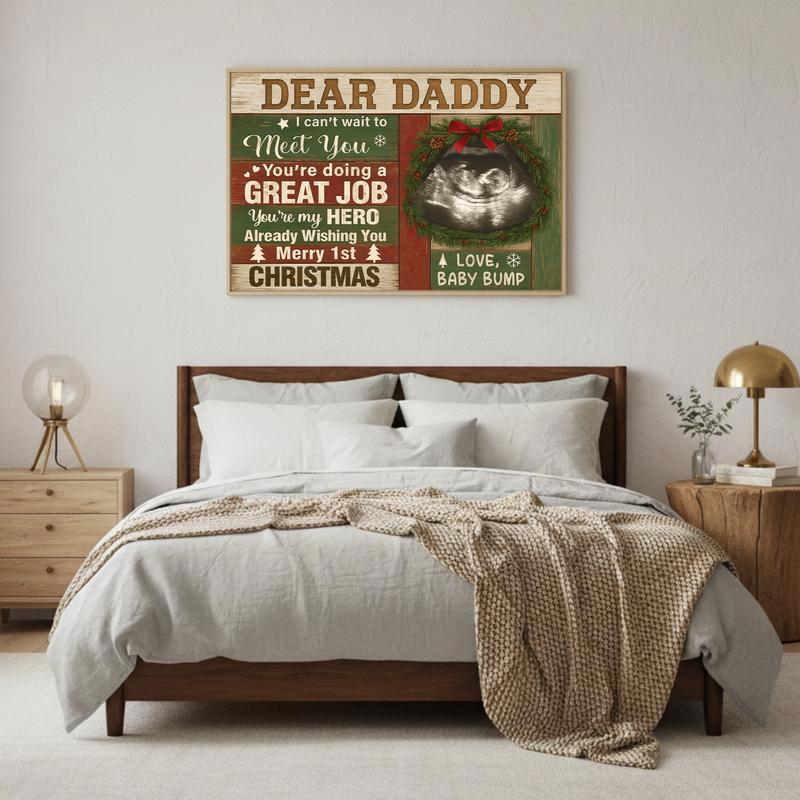 Ultrasound Personalized Canvas Prints - Father’s Day Gift For Dad