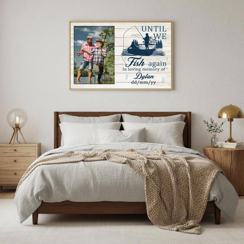 Until We Fish Again - Personalized Fishing Memorial Canvas