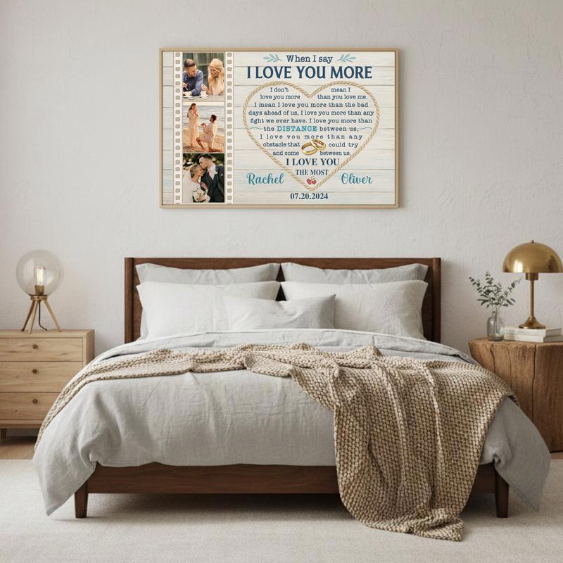 When I Say I Love You Canvas - Personalized Anniversary Gift