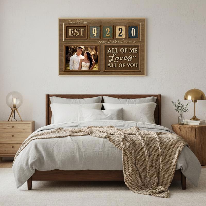 Year Together Couple Gift - Custom Established Date Canvas