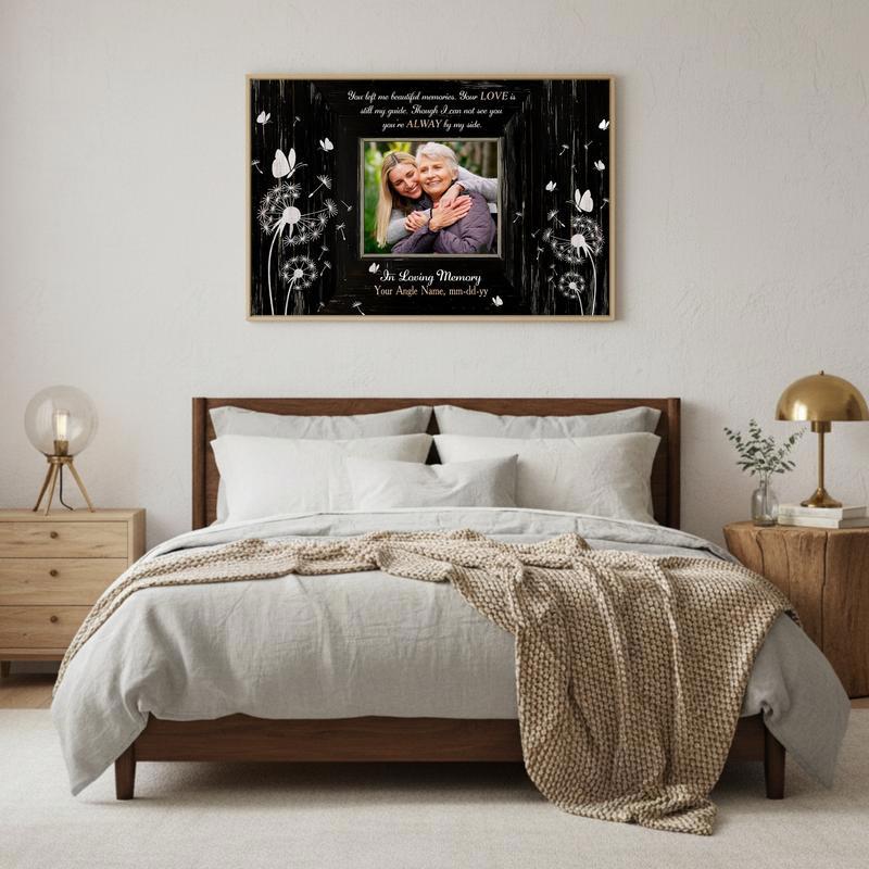 Your Love Forever Lives On Memorial Photo Tribute Canvas