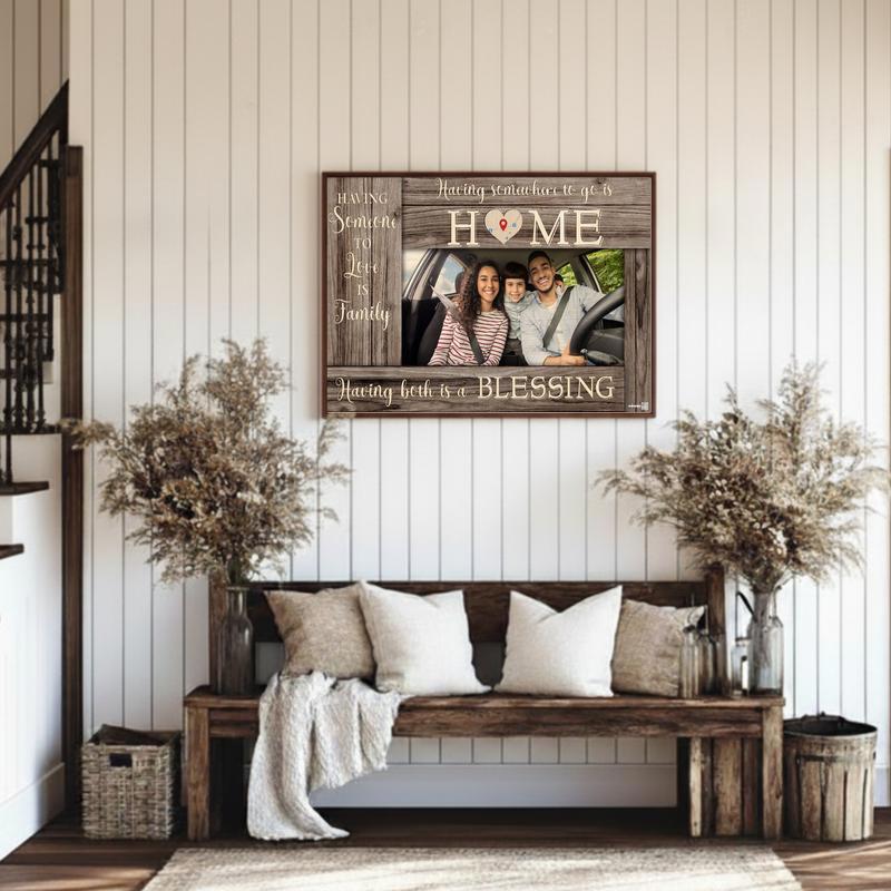 Where The Heart Is Personalized Map Art Home Canvas