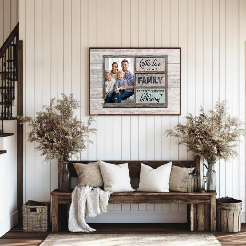 The Greatest Blessing is Family Heartfelt Quote Canvas Art