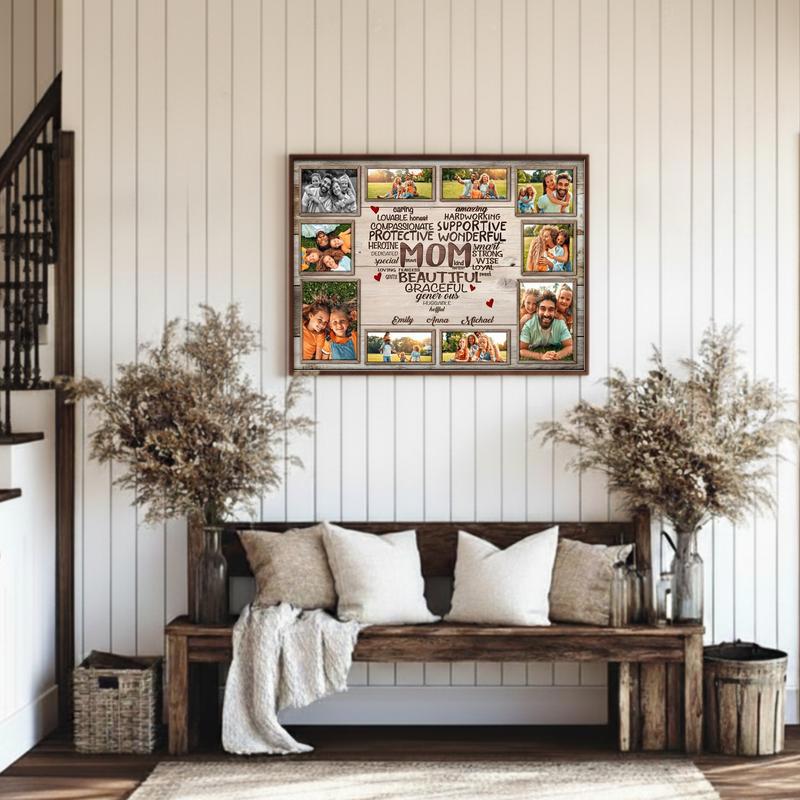Immortalize Mom's Heart Personalized Definition Canvas