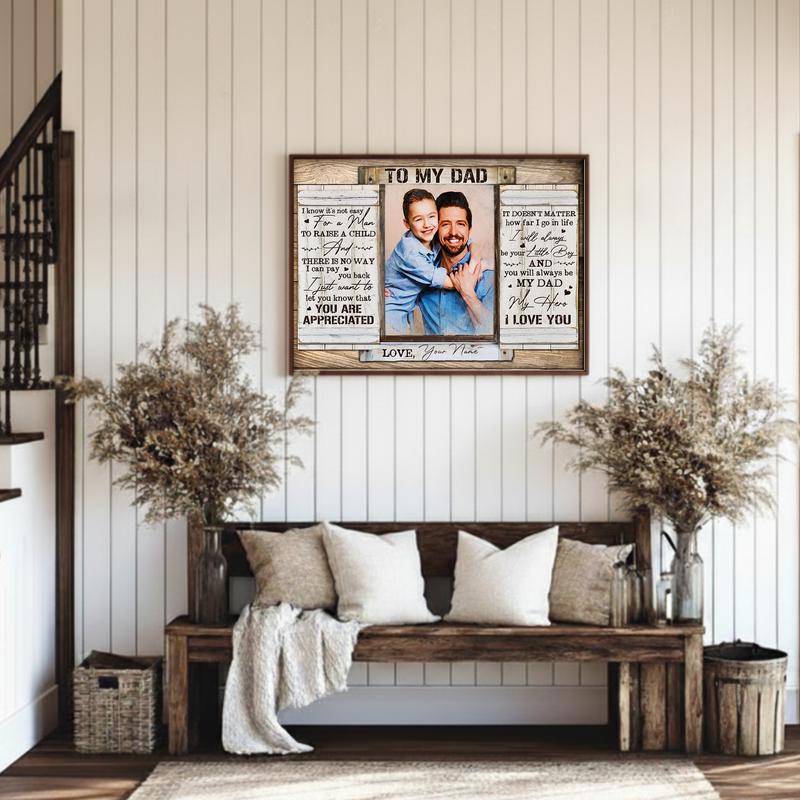 The Hero Dad Canvas A Son's Meaningful Tribute Gift