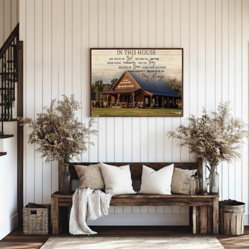 Faith & Photo Custom Trust Canvas for a New Home
