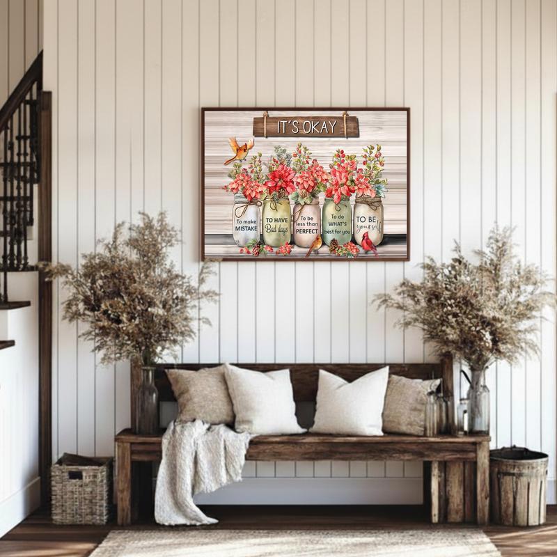 Wildflower Wisdom Canvas Embrace Your True Self Art