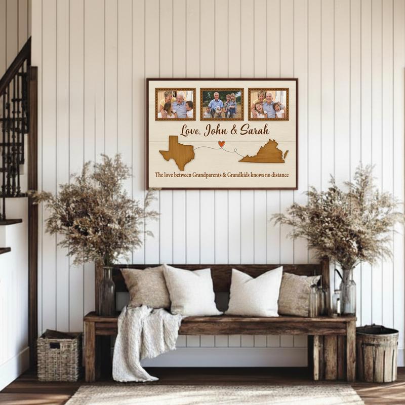 Love Between Grandparents & Grandkids - Long Distance Canvas