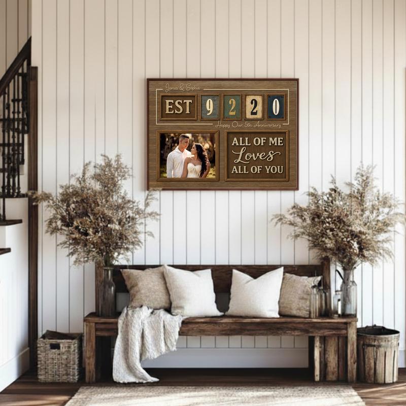 Year Together Couple Gift - Custom Established Date Canvas
