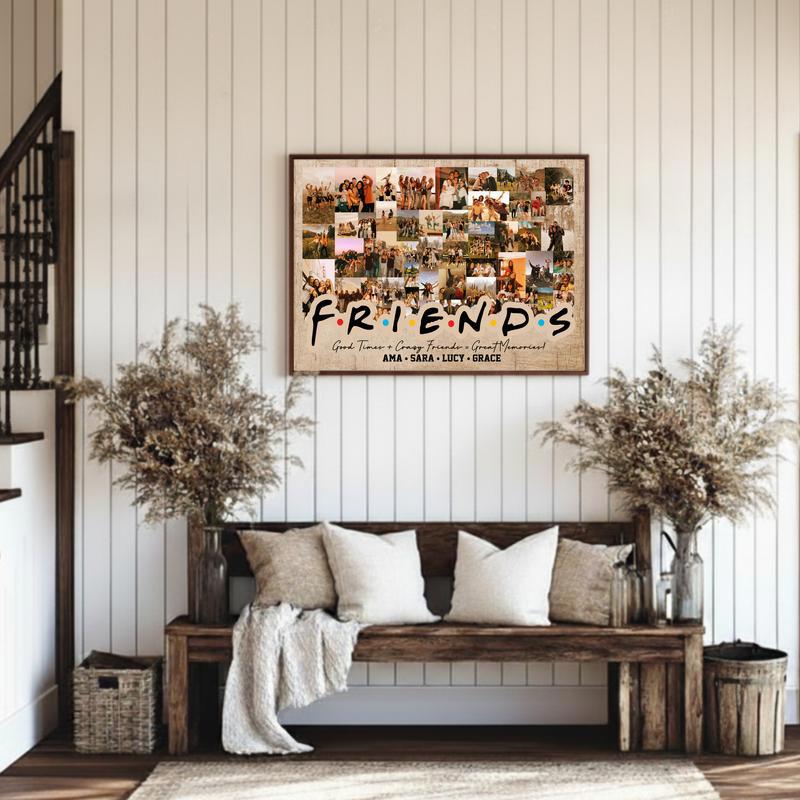 Your Bestie's Memories - Vintage Personalized Photo Gift Canvas