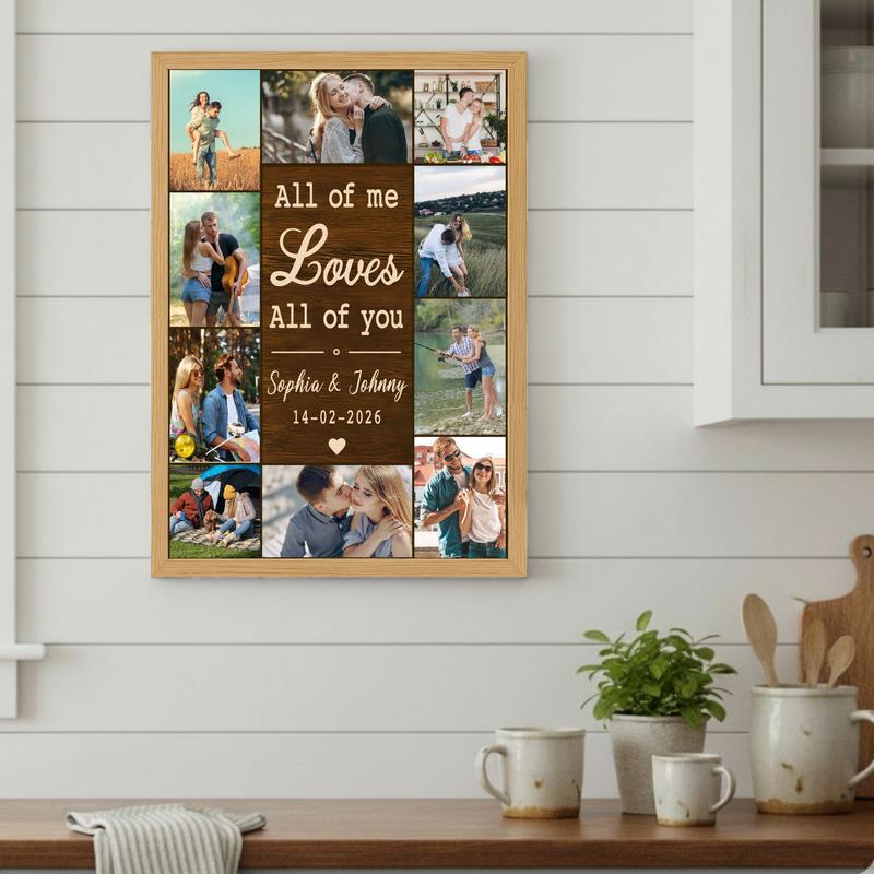 All Of Me Loves All Of You Custom Canvas - Valentine Keepsake