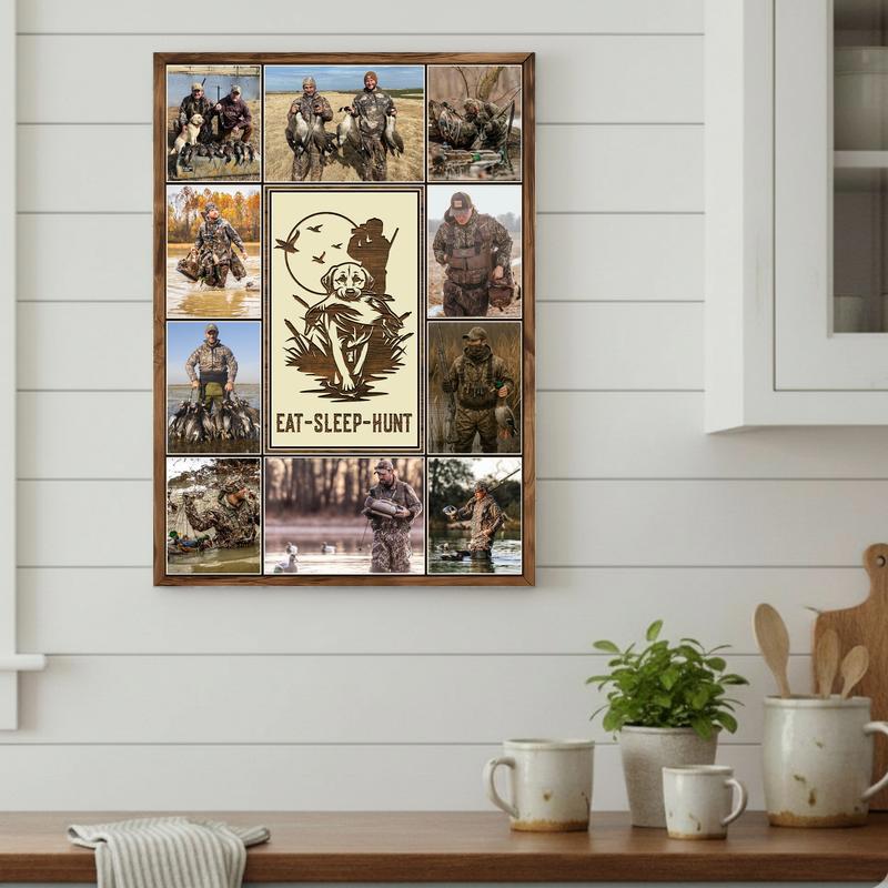 Custom Duck Hunter Photo Canvas - Rustic Outdoorsman Keepsake