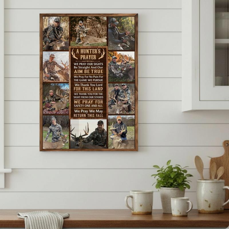 Custom Hunter’s Prayer Canvas - Photo Collage Art For Outdoorsmen
