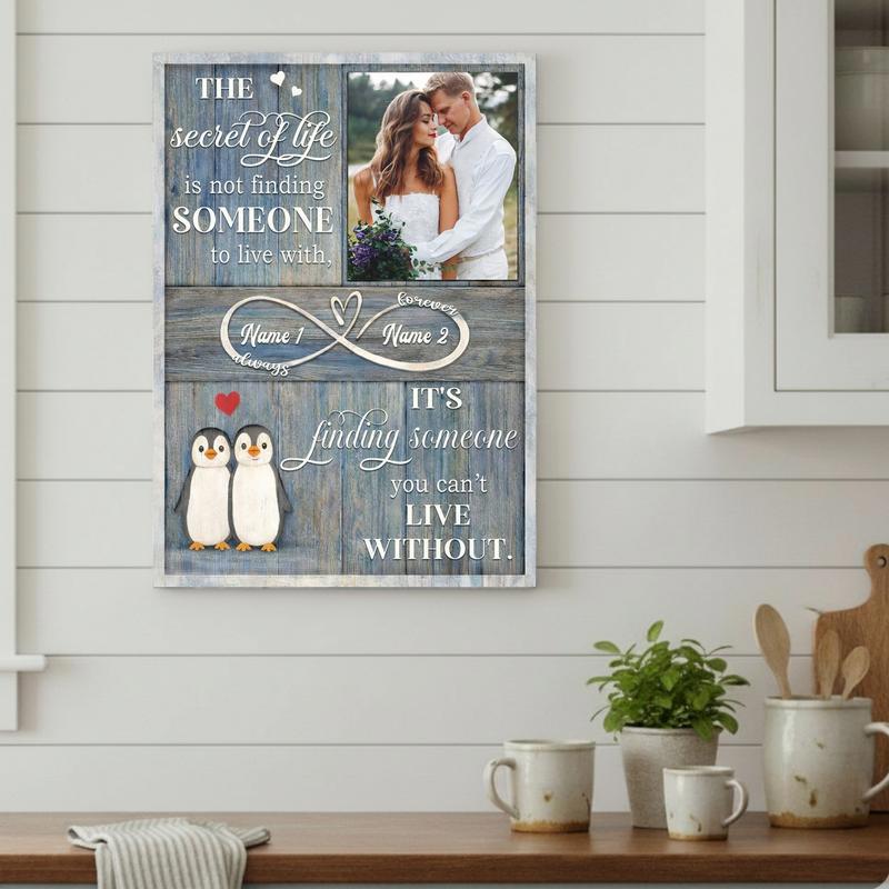 Sentimental Valentines Gift - Custom Couple Photo Canvas