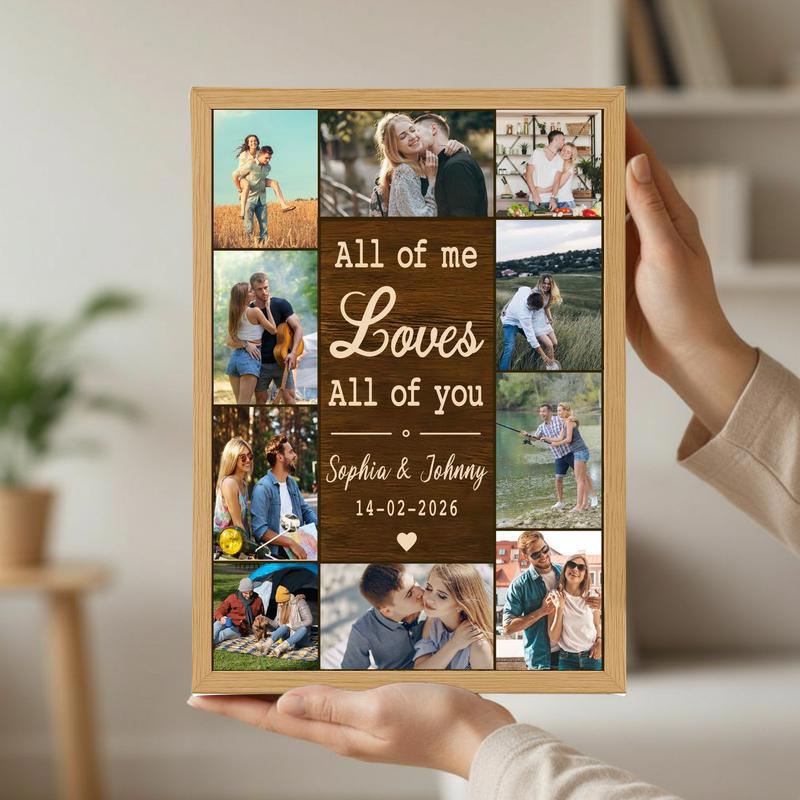 All Of Me Loves All Of You Custom Canvas - Valentine Keepsake