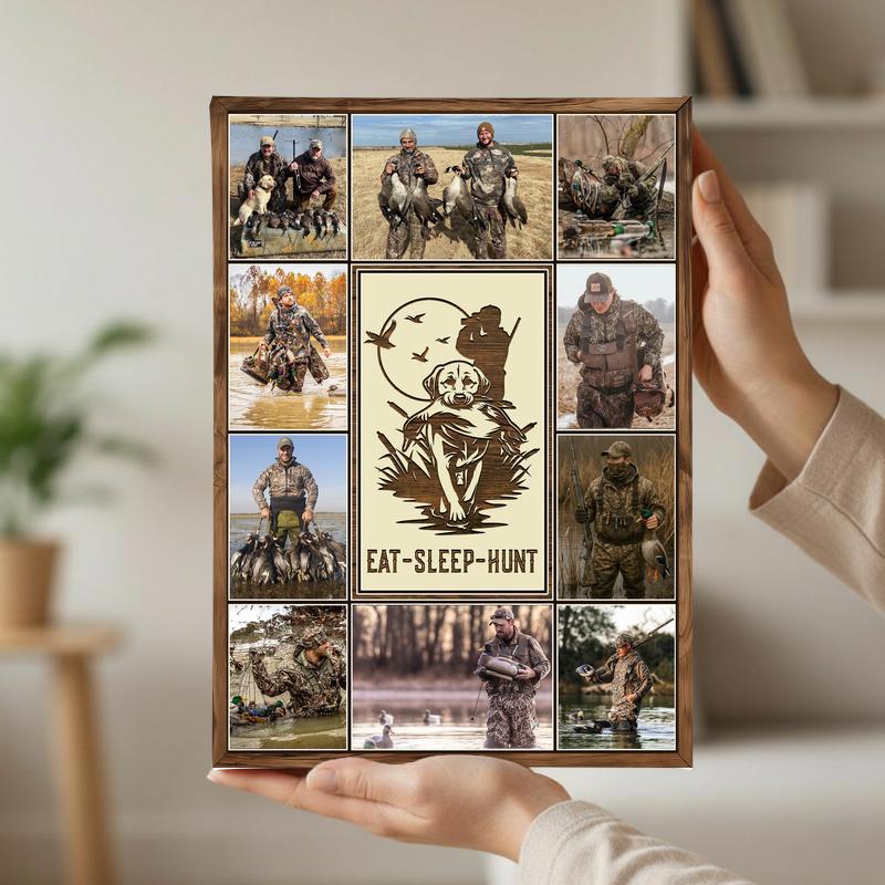 Custom Duck Hunter Photo Canvas - Rustic Outdoorsman Keepsake