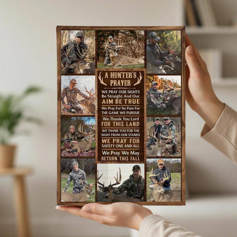Custom Hunter’s Prayer Canvas - Photo Collage Art For Outdoorsmen