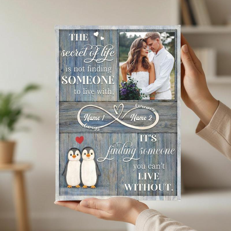 Sentimental Valentines Gift - Custom Couple Photo Canvas