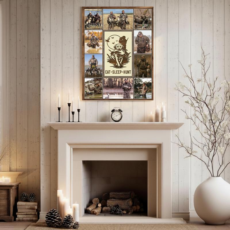 Custom Duck Hunter Photo Canvas - Rustic Outdoorsman Keepsake