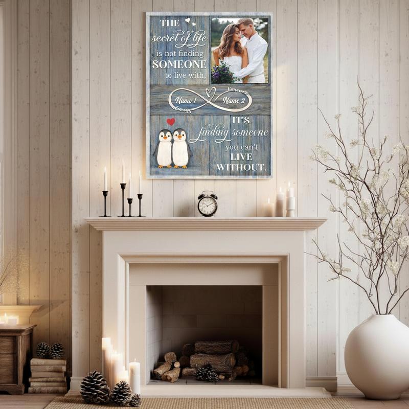 Sentimental Valentines Gift - Custom Couple Photo Canvas