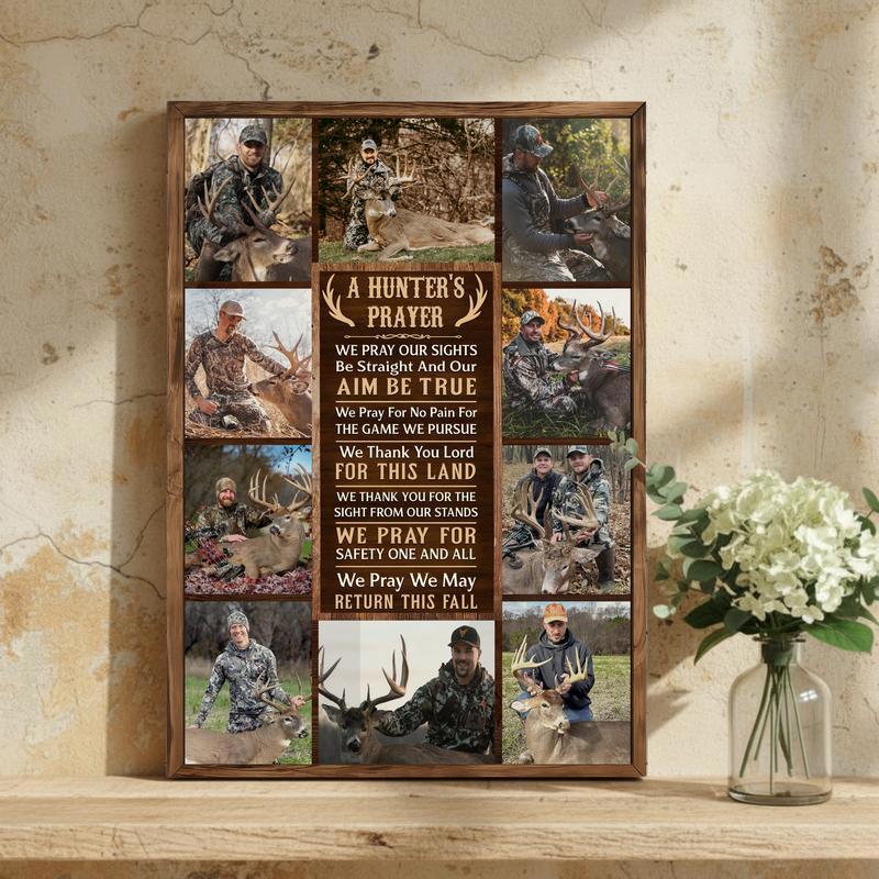 Custom Hunter’s Prayer Canvas - Photo Collage Art For Outdoorsmen