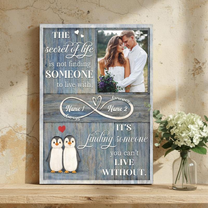 Sentimental Valentines Gift - Custom Couple Photo Canvas