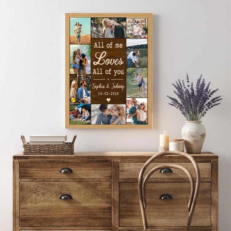 All Of Me Loves All Of You Custom Canvas - Valentine Keepsake