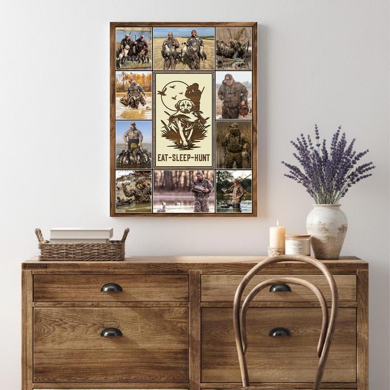 Custom Duck Hunter Photo Canvas - Rustic Outdoorsman Keepsake