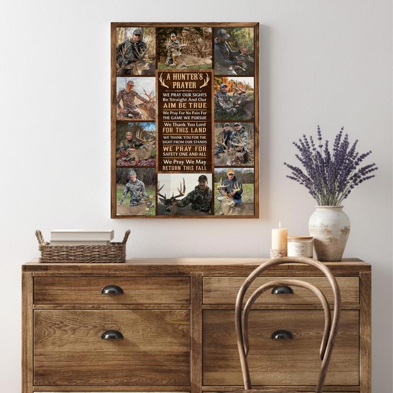 Custom Hunter’s Prayer Canvas - Photo Collage Art For Outdoorsmen