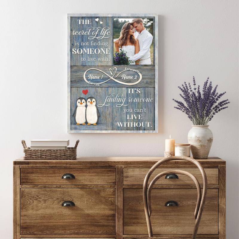 Sentimental Valentines Gift - Custom Couple Photo Canvas