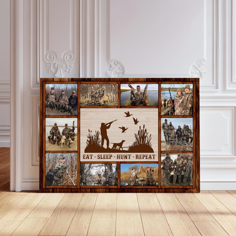 Ultimate Duck Hunter Photo Gift - Custom Collage Art Canvas - Personalize Wall Art