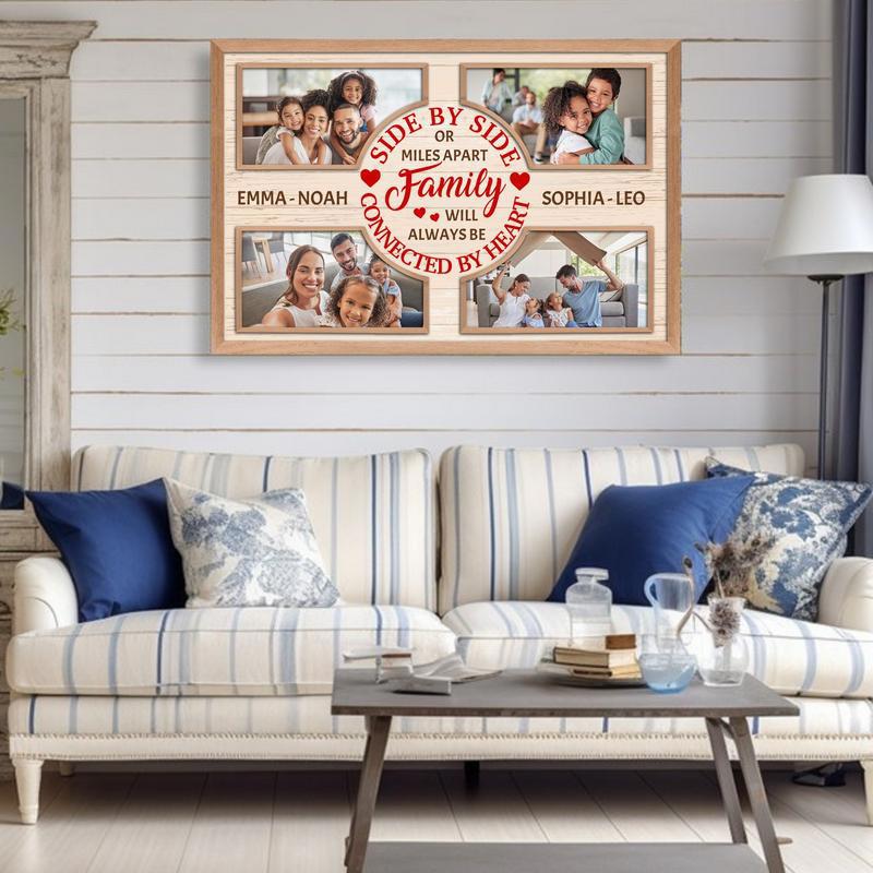 Keep Loved Ones Close - Personalized Christmas Photo Gift Canvas