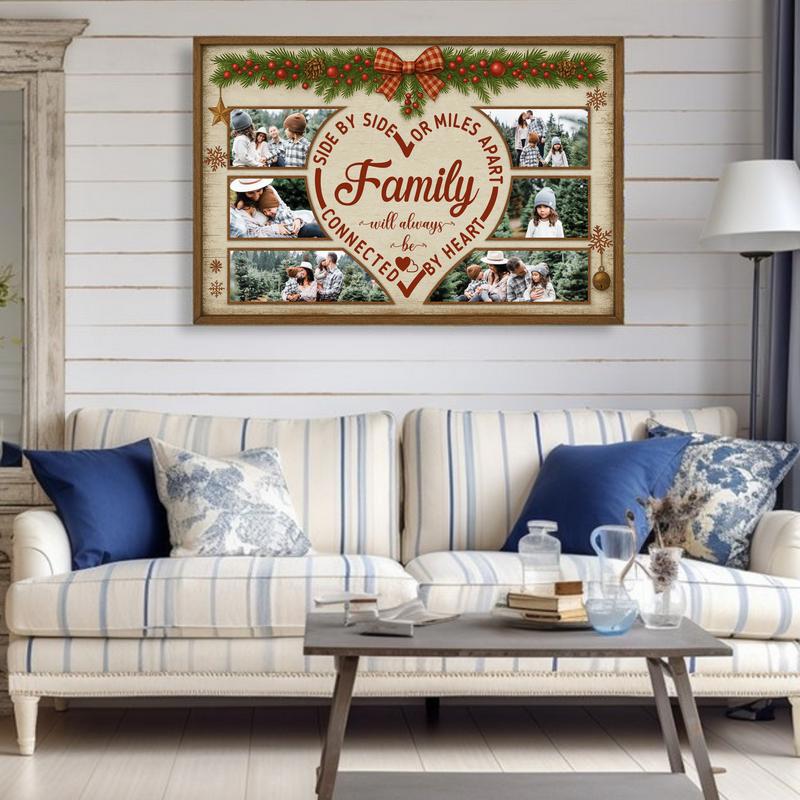 Long Distance Holiday Keepsake - Custom Family Christmas Canvas