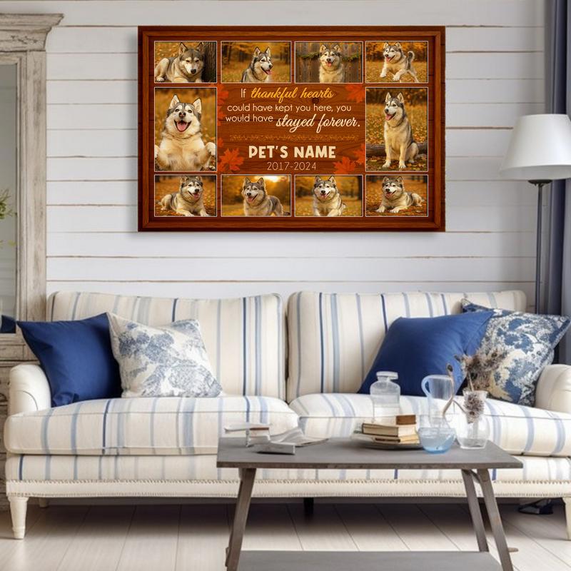 Our Love Saved You - Personalized Dog Loss Farmhouse Canvas