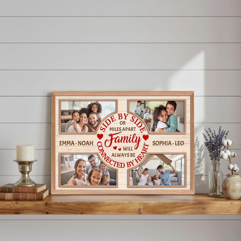 Keep Loved Ones Close - Personalized Christmas Photo Gift Canvas