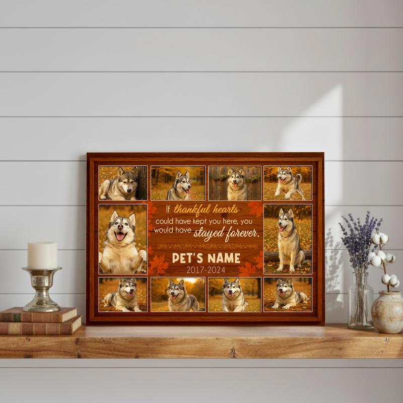 Our Love Saved You - Personalized Dog Loss Farmhouse Canvas