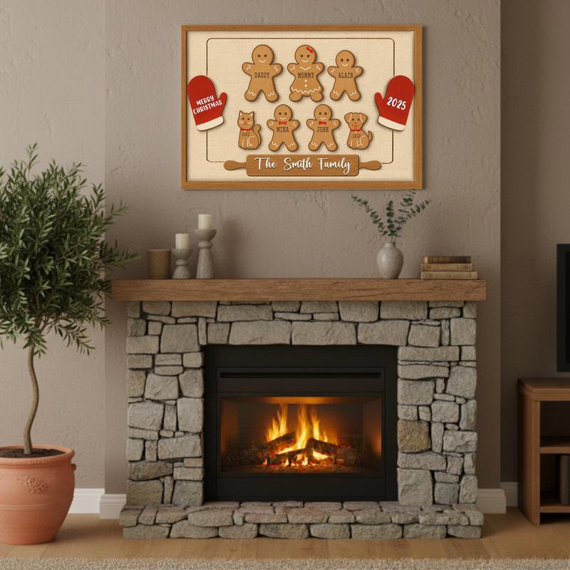 Grandma’s Perfect Batch Canvas - Custom Xmas Gingerbread Family