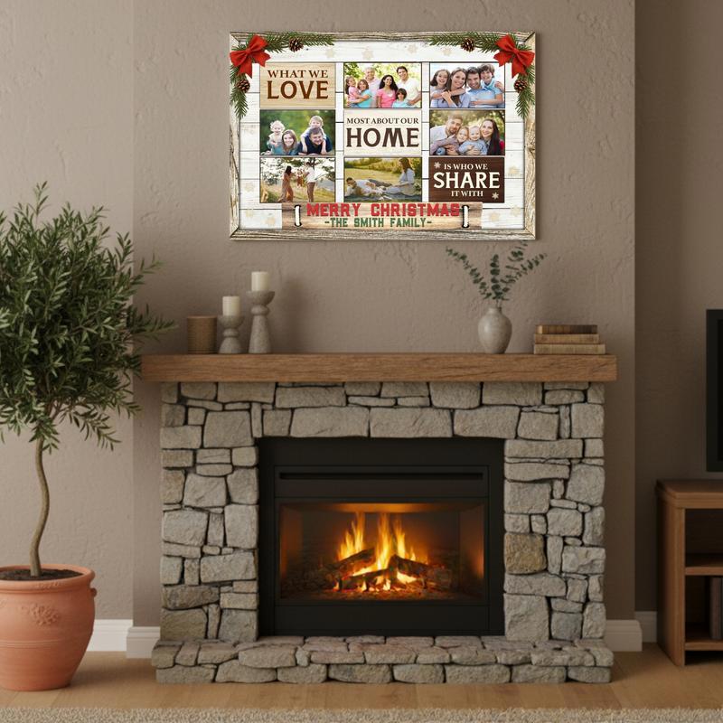 Heartfelt Christmas Gift - Custom Family Memories Photo Canvas