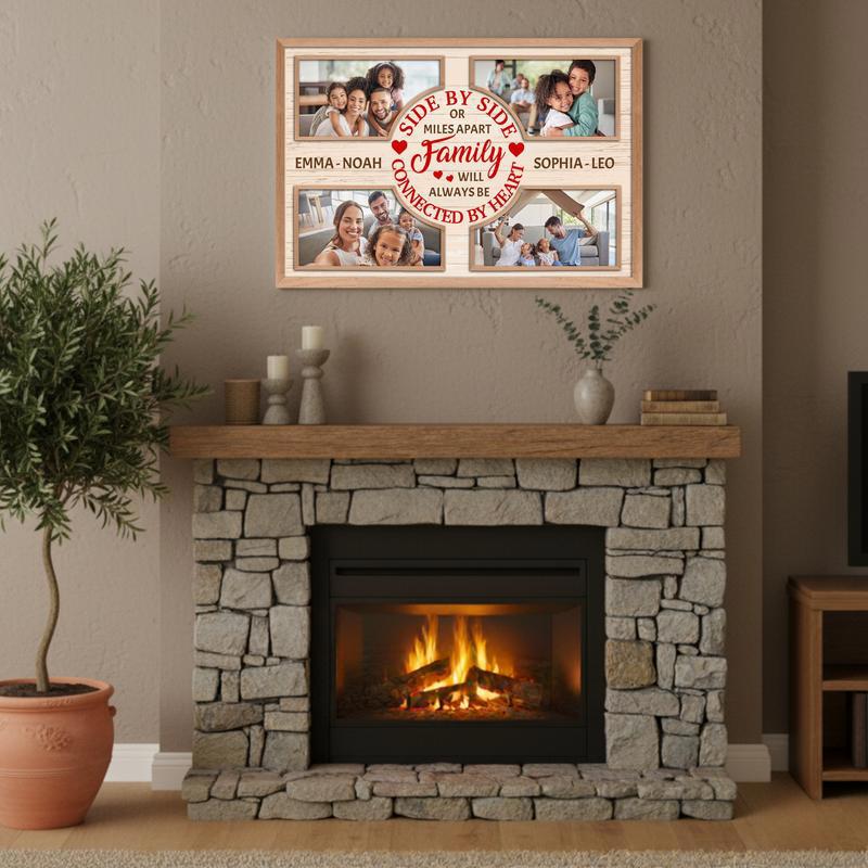 Keep Loved Ones Close - Personalized Christmas Photo Gift Canvas
