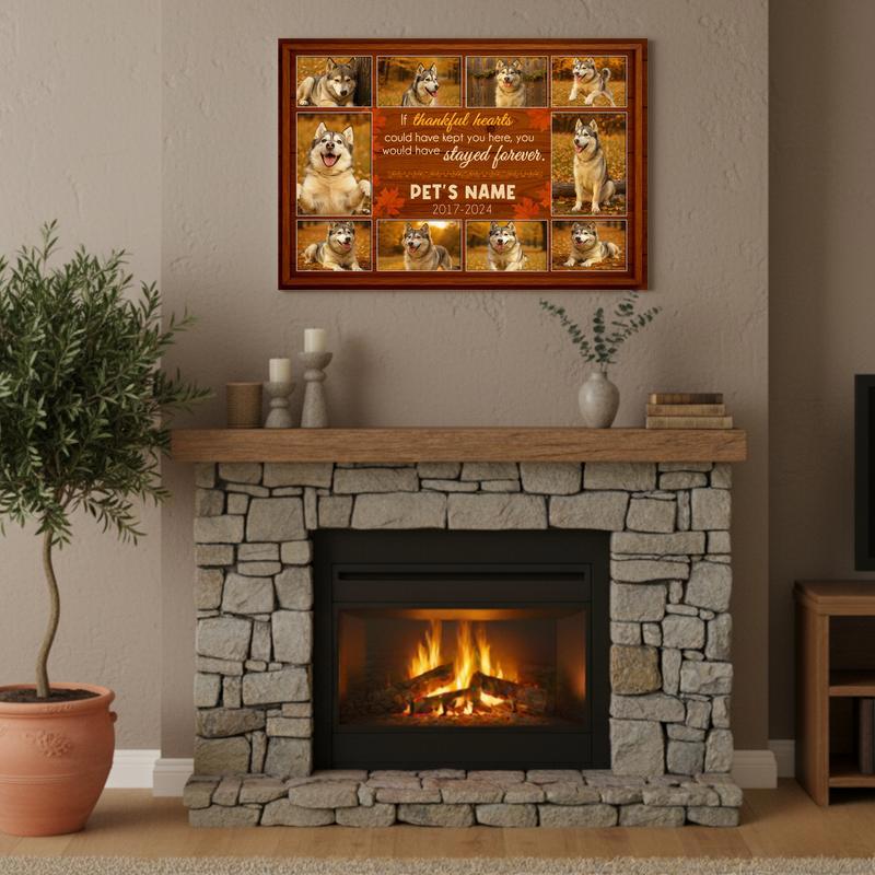 Our Love Saved You - Personalized Dog Loss Farmhouse Canvas