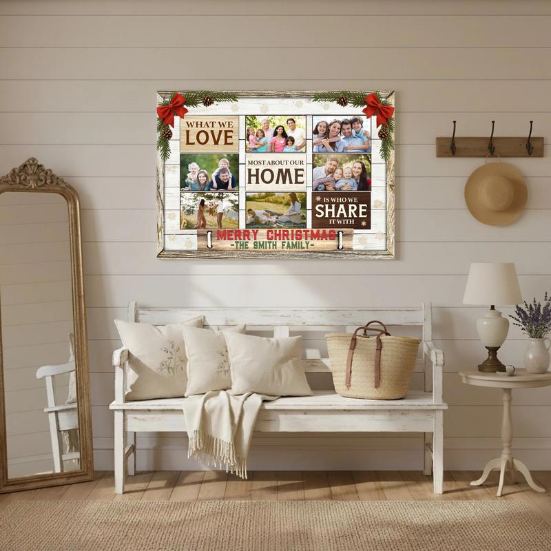Heartfelt Christmas Gift - Custom Family Memories Photo Canvas