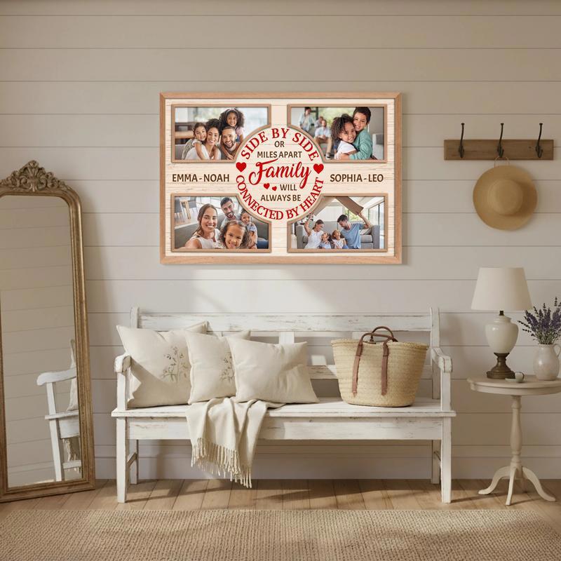 Keep Loved Ones Close - Personalized Christmas Photo Gift Canvas