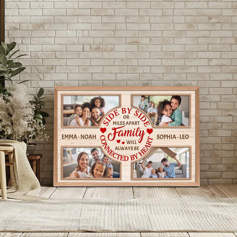 Keep Loved Ones Close - Personalized Christmas Photo Gift Canvas