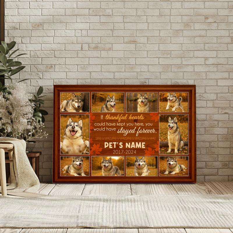 Our Love Saved You - Personalized Dog Loss Farmhouse Canvas
