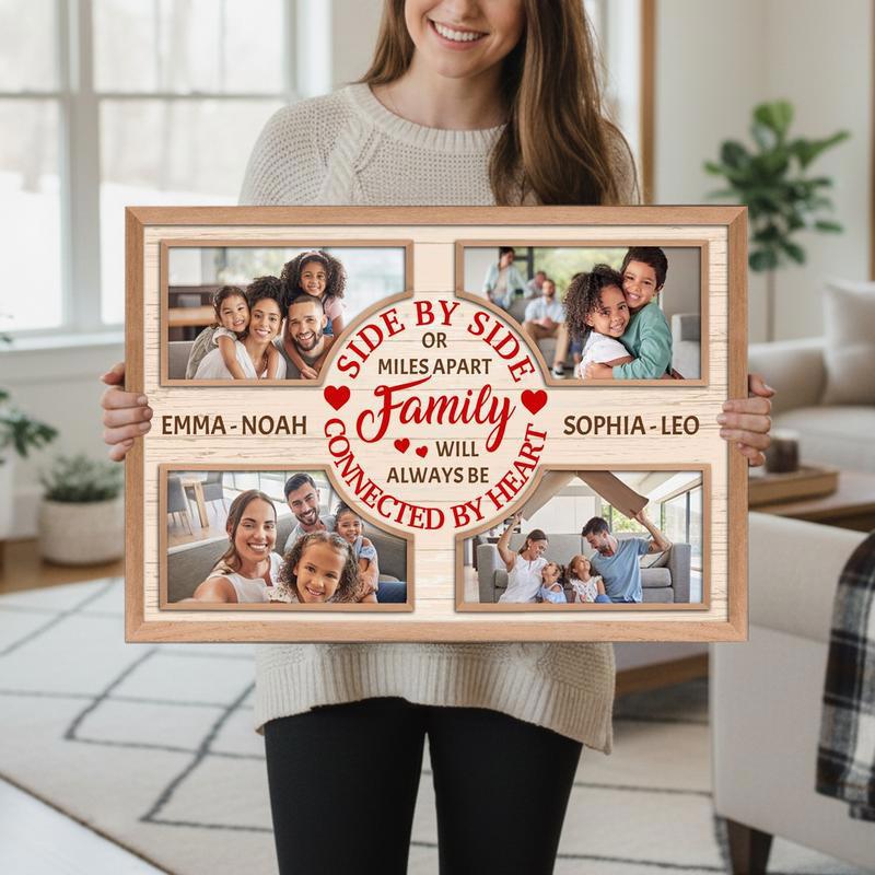 Keep Loved Ones Close - Personalized Christmas Photo Gift Canvas