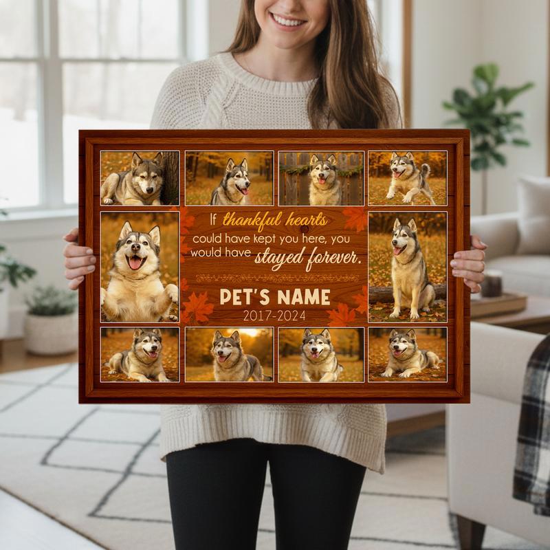 Our Love Saved You - Personalized Dog Loss Farmhouse Canvas