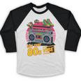 1980s 80s Reunion Nostalgia Memories Music School Grew Up Premium Tri-Blend Baseball Raglan Shirt
