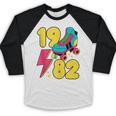 1982 Retro Raised In The 80s Old School Nostalgia Vibes Baseball Raglan Shirt 1982 Retro Raised In The 80s Old School Nostalgia Vibes Baseball Raglan Shirt