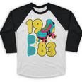1983 Retro Raised In The 80s Old School Nostalgia Vibes Baseball Raglan Shirt