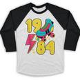 1984 Retro Raised In The 80s Old School Nostalgia Vibes Baseball Raglan Shirt